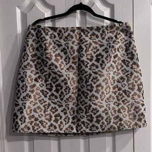 Leopard jacquard Lilly Adler skirt